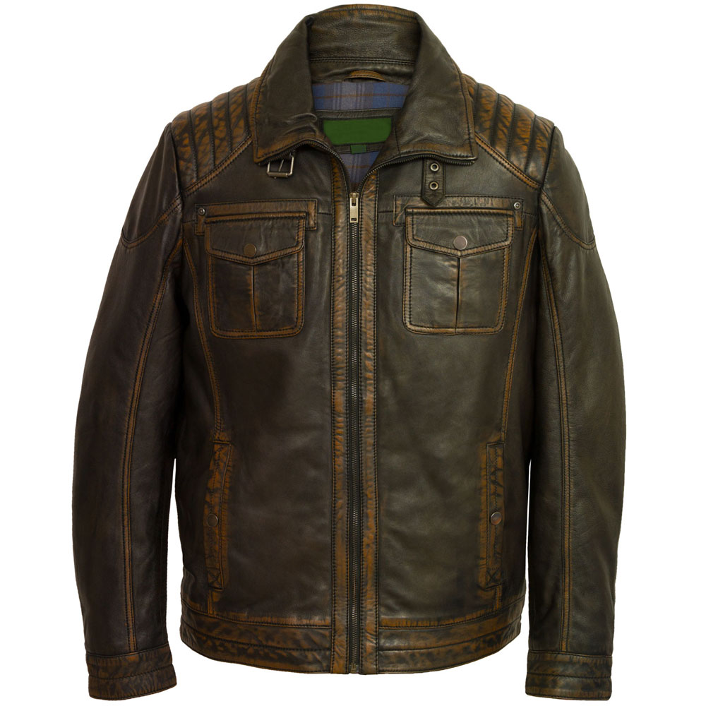 Leather jacket men