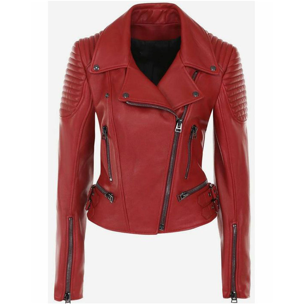 Leather jacket woman