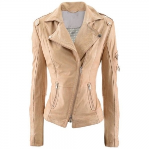 Leather jacket woman