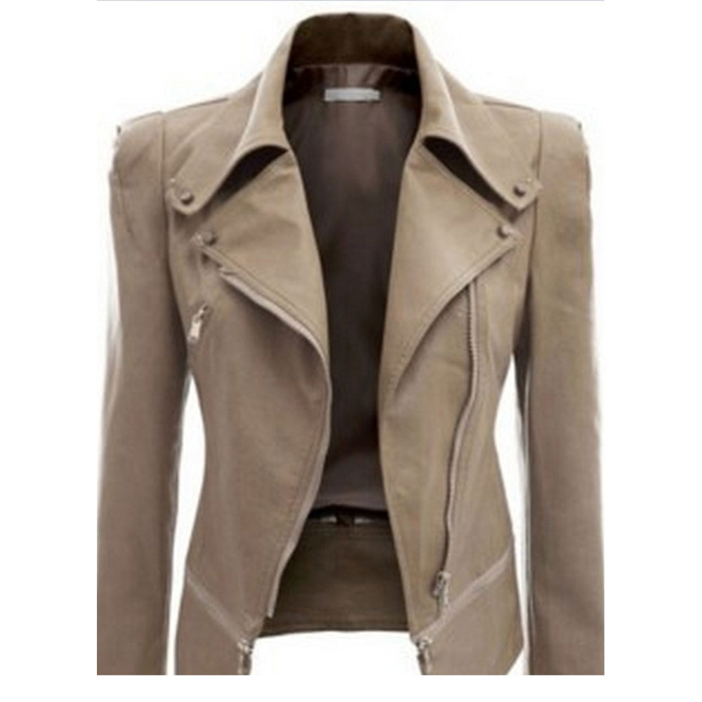 Leather jacket woman