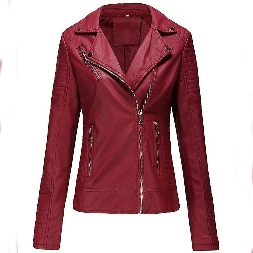 Leather jacket woman
