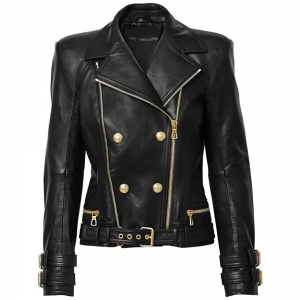 Leather jacket woman