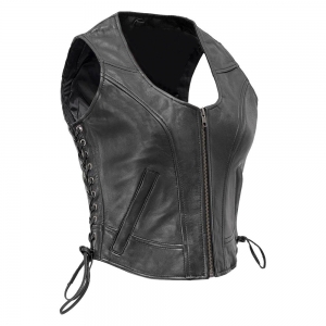 Women Leather Vest