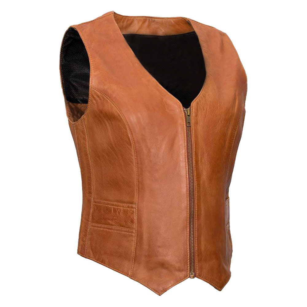 Women Leather Vest