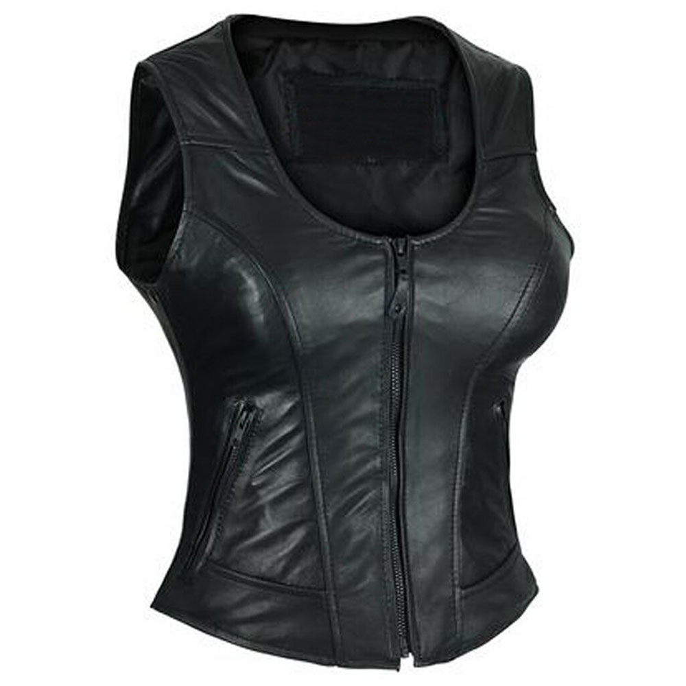 Women Leather Vest