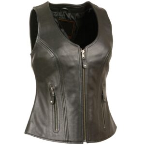 Women Leather Vest