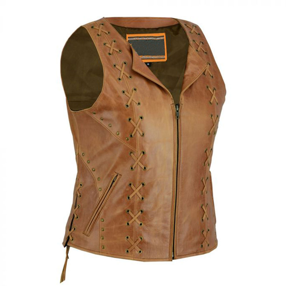 Women Leather Vest