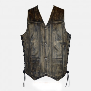 Women Leather Vest